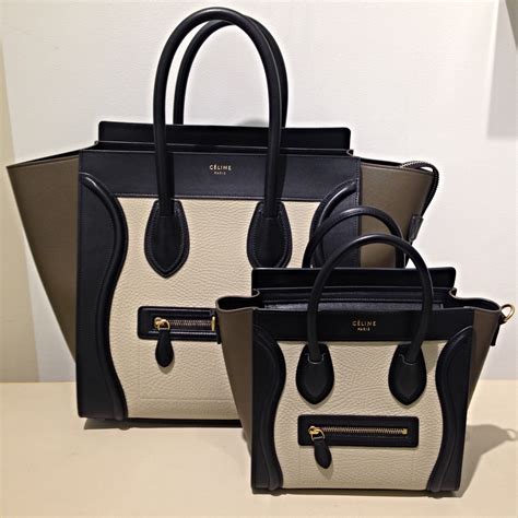 celine luggage micro vs mini|celine large phantom luggage tote.